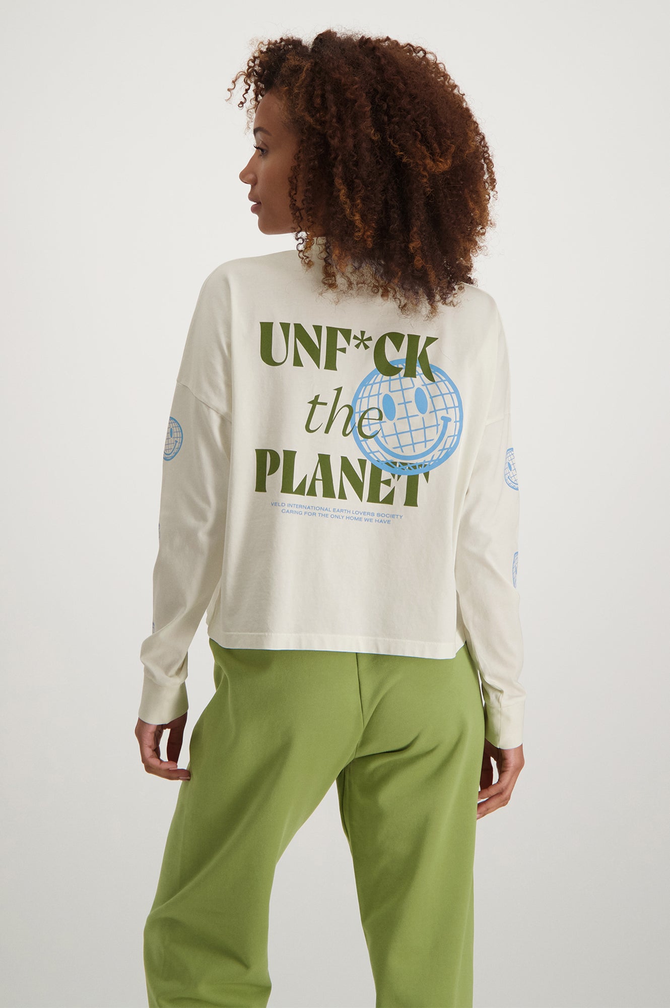 Vondel Earth Lovers Long Sleeve T-Shirt - Natural